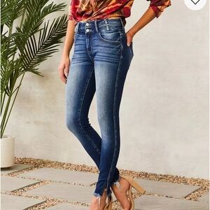 KanCan Dark Blue Straight Leg Jeans